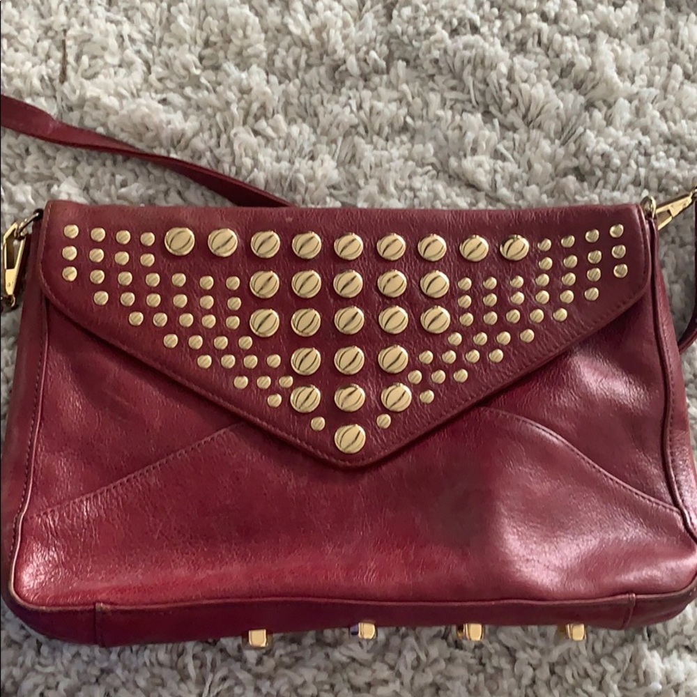 Rebecca Minkoff envelope purse, burgundy